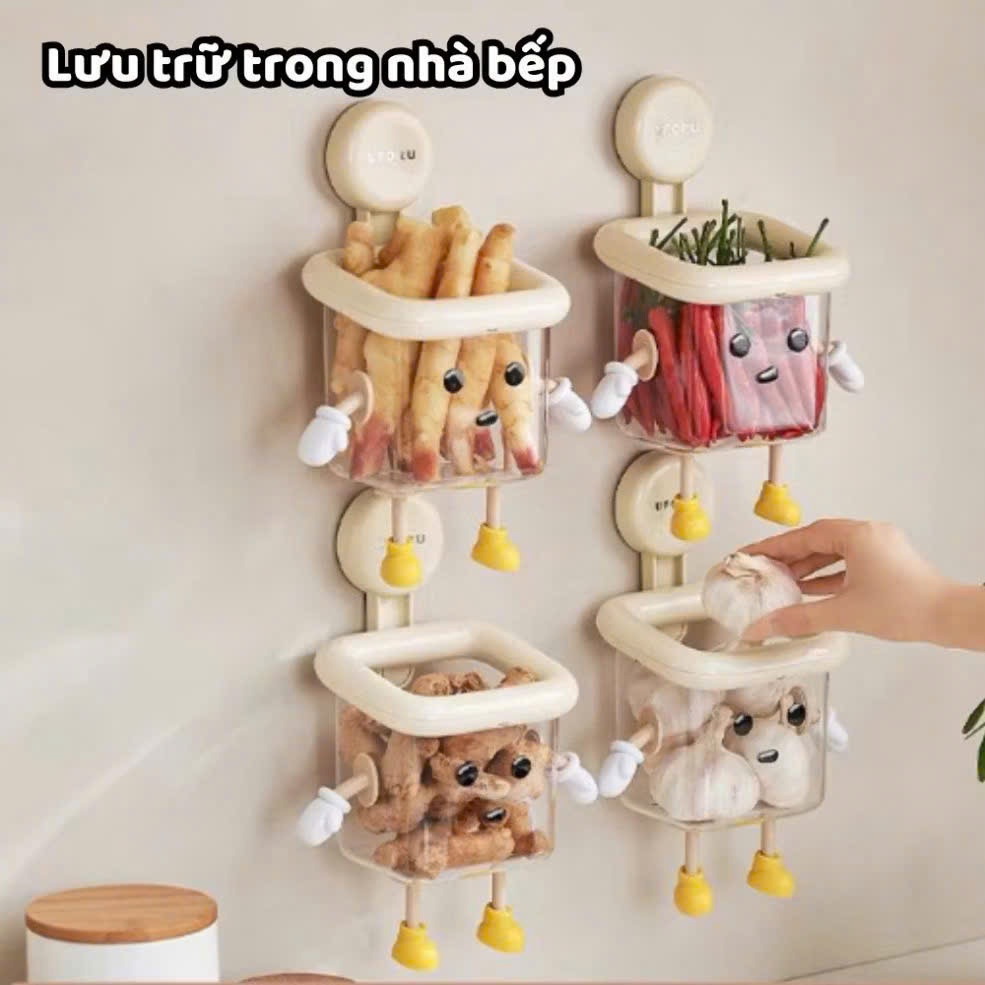 Giá  để đồ đa năng ,nhà tắm bếp.có hút dán tường cute.có khe thoát nước tiện lợi dễ thương
