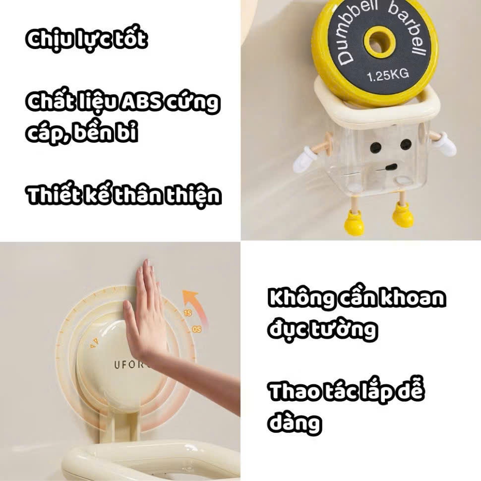 Giá  để đồ đa năng ,nhà tắm bếp.có hút dán tường cute.có khe thoát nước tiện lợi dễ thương