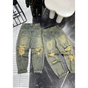Quần Jean Baggy Nữ Rách Trước Và Rách Sau Lạ Bụi Women Denim 206 - 207