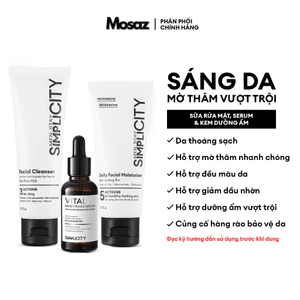 Combo Brightening Trio mờ thâm sáng da tiêu chuẩn cho nam Men Stay Simplicity