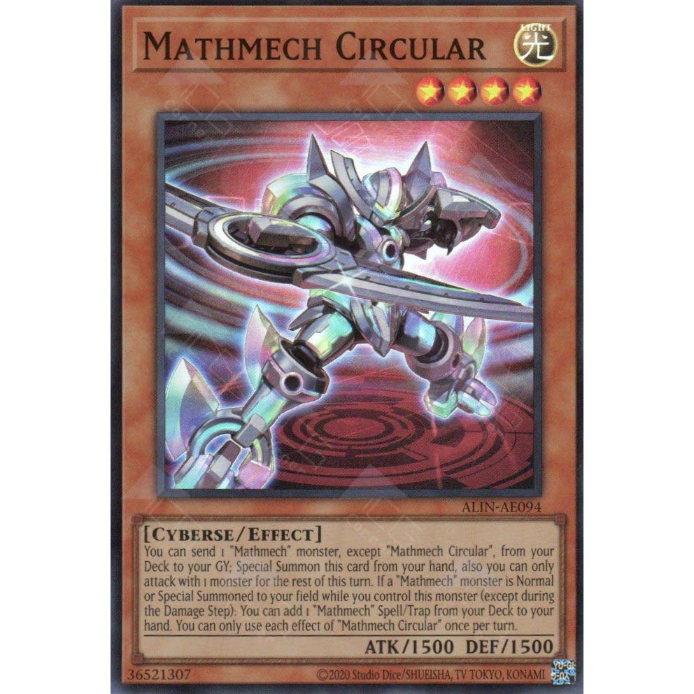 [KW2 Yugioh] [EN-AE] Thẻ bài ALIN-AE094 Mathmech Circular – Super Rare ...
