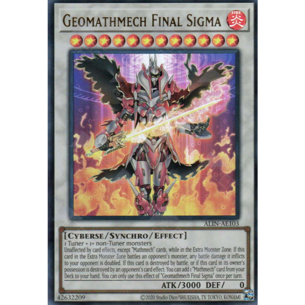 [KW2 Yugioh] [EN-AE] Thẻ bài ALIN-AE103 Geomathmech Final Sigma – Ultra ...
