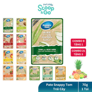 Pate Snappy Tom Cá Ngừ, Gà & Trái Cây Cho Mèo Mọi Lứa Tuổi (70g x 1 Túi) - Cat Snack