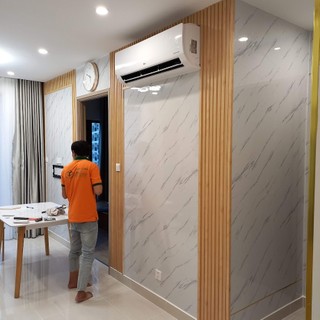 Tấm Ốp Tường Lam 3 Sóng Thấp Nhựa (Tâm Dài 2m9 Cắt Đôi 1m45 )