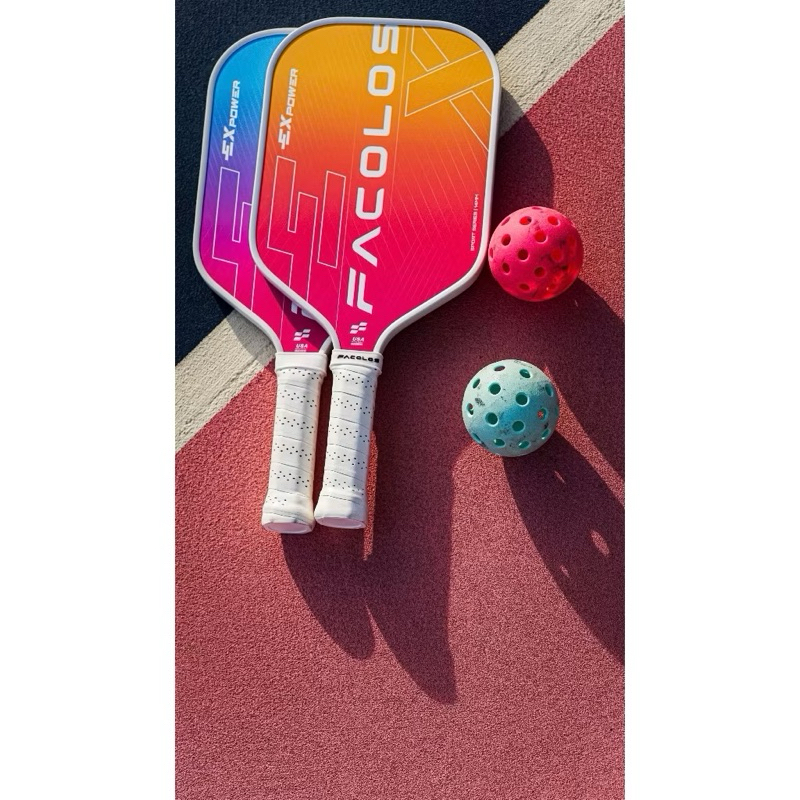 ✅ [Ship Hoả Tốc] Cặp Vợt & 2 Bóng Pickleball Facolos Ex Power chính hãng, gia đình couple vui vẻ