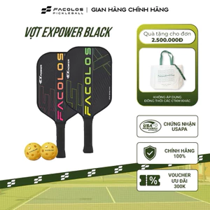 Cặp Vợt & 2 Bóng Pickleball Facolos Ex Power chính hãng, gia đình couple vui vẻ