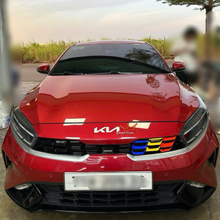 Decal phản quang dán mặt calang Kia K3 2022-2025 - Decal cao cấp bền màu không thấm nước