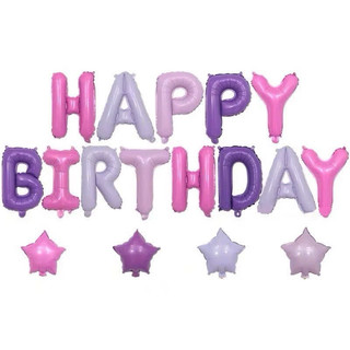Bóng chữ Happy Birthday đủ màu , phụ kiện trang trí sinh nhật , bóng sinh nhật