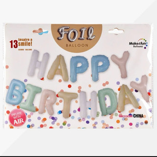 Bóng chữ Happy Birthday đủ màu , phụ kiện trang trí sinh nhật , bóng sinh nhật