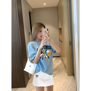 Set ( Áo Thun Xanh Biển + Chân Váy Ngắn) Áo Phông Nữ Chepol UNISEX,Cổ Tròn,Tay Ngắn,Chất Cotton Co Dãn   CP_x8532