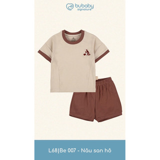 BuBaby BBB130405 Bộ ngắn tay cổ tròn Bambus cao cấp cho bé trai và bé gái mặc bốn mùa