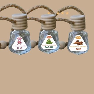 Tinh dầu thiên nhiên 10ml treo xe, treo phòng thơm ngát hương, giúp thư giãn, không gian mát mẻ