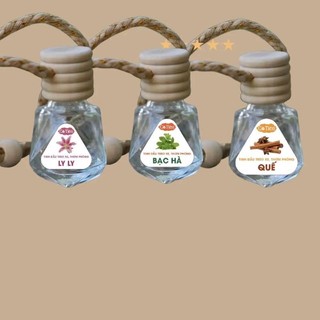 Tinh dầu thiên nhiên 10ml treo xe, treo phòng thơm ngát hương, giúp thư giãn, không gian mát mẻ