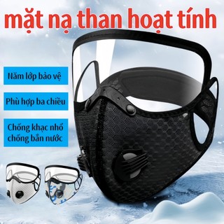 Khẩu trang mặt nạ chống gió chống bụi unisex Mặt Nạ Phượt đa nănrời sửdụngkính HD có thể tháo Mặt Nạ Hàn,Hộ Phượt