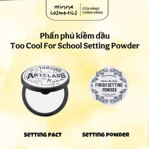Phấn Phủ Kiềm Dầu Giữ Makeup Too Cool For School Finish Setting Pact