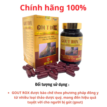 GOUT ROX thảo dược giảm acid uric, giảm gút, giảm sưng đau khớp - 50 viên