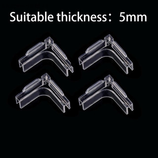 Kẹp góc Acrylic loại cao cấp trong suốt chống va đập cường độ cao có cạnh bên để tấm lưới và cạnh bên giữ lưới đậy