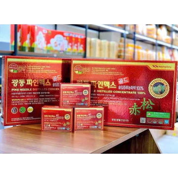 Tinh Dầu Thông Đỏ KWANGDONG PINE MAX GOLD Hàn Quốc, Hộp 120 Viên