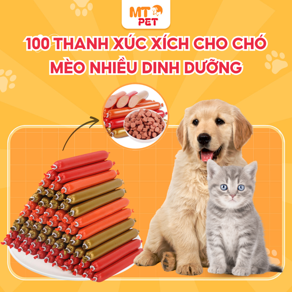 [100 Thanh] Xúc Xích Bổ Sung Vitamin & Khoáng Chất Cho Chó Mèo – Ăn ...