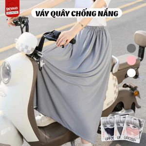 Váy Quây Chống Nắng Nữ Chất Liệu Băng Lụa Lạnh Chống Tia UV Lưng Đai Chun Co Giãn 4 Chiều Freesize