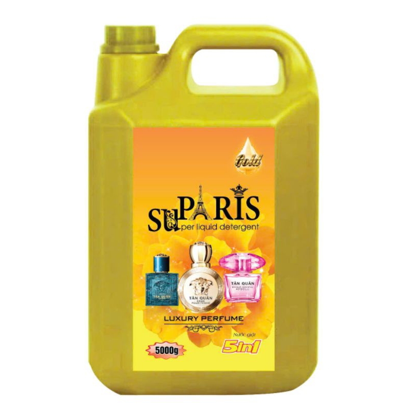[ Nước Giặt Parii ] Hương Nước Hoa 5000ml, Không Hoá Chất, An Toàn Cho Da, Tẩy Siêu Sạch