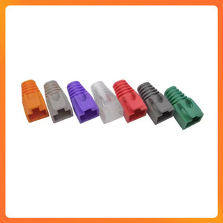 Đầu Bọc RJ45 CAT5/CAT6 – 100 Cái – Nắp Chụp Bảo Vệ Jack Mạng LAN