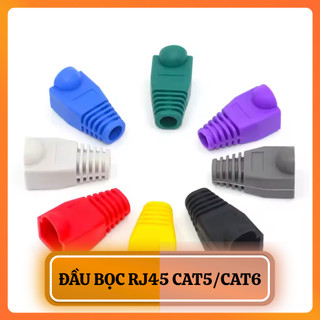 Đầu Bọc RJ45 CAT5/CAT6 – 100 Cái – Nắp Chụp Bảo Vệ Jack Mạng LAN