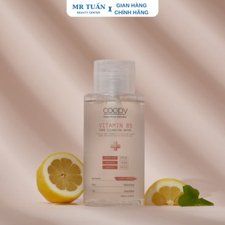 Nước Tẩy Trang Tinh Khiết Chiết Xuất DNA Cá Hồi Coopy Vitamin B9 Cleansing Water 400ml, Dùng Cho Mọi Loại Da