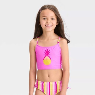 Bộ đồ bơi 2 mảnh, bikini cho bé màu sắc rực rỡ, tươi mới, vải co dãn 4 chiều, quần cạp cao hàng VNXK