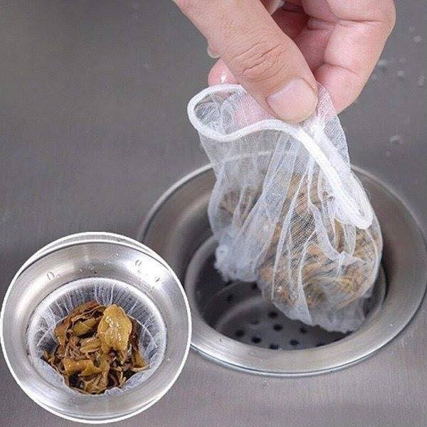 Set 100 Túi Lưới Lọc Rác Bồn Rửa Chén Thông Minh Tiện Lợi Túi Đựng Rác Bao Rác Tiện Dụng tại OKSEP