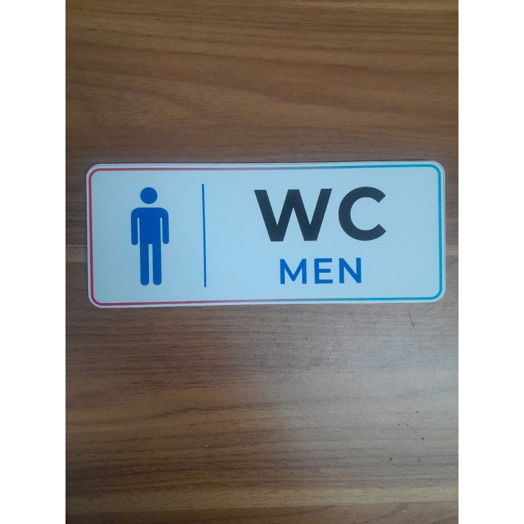 Biển Nhà Vệ Sinh BEDO Formex 5mm 10x25 12x20cm Dán Tường WC Nam Nữ Chống Nước Bền Đẹp