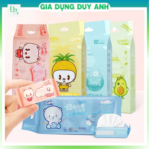 Bịch 8 gói khăn ướt mini tiện lợi đi chơi, du lịch GDDA