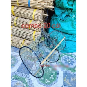 combo 20 lờ cá cải tiến vành nhựa(30*52)