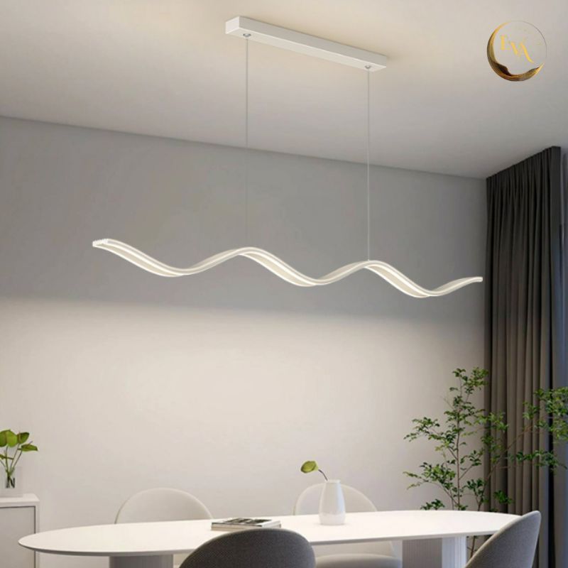 Đèn thả lượn sóng EVA AP196, 3 chế độ ánh sáng dài 1m2 trang trí phòng khách, phòng ăn, quán cafe bảo hành 24 tháng