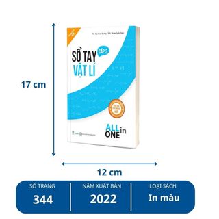 Sách -  Sổ Tay Vật Lí Cấp 3 – All In One – Phiên bản mới - TKBooks
