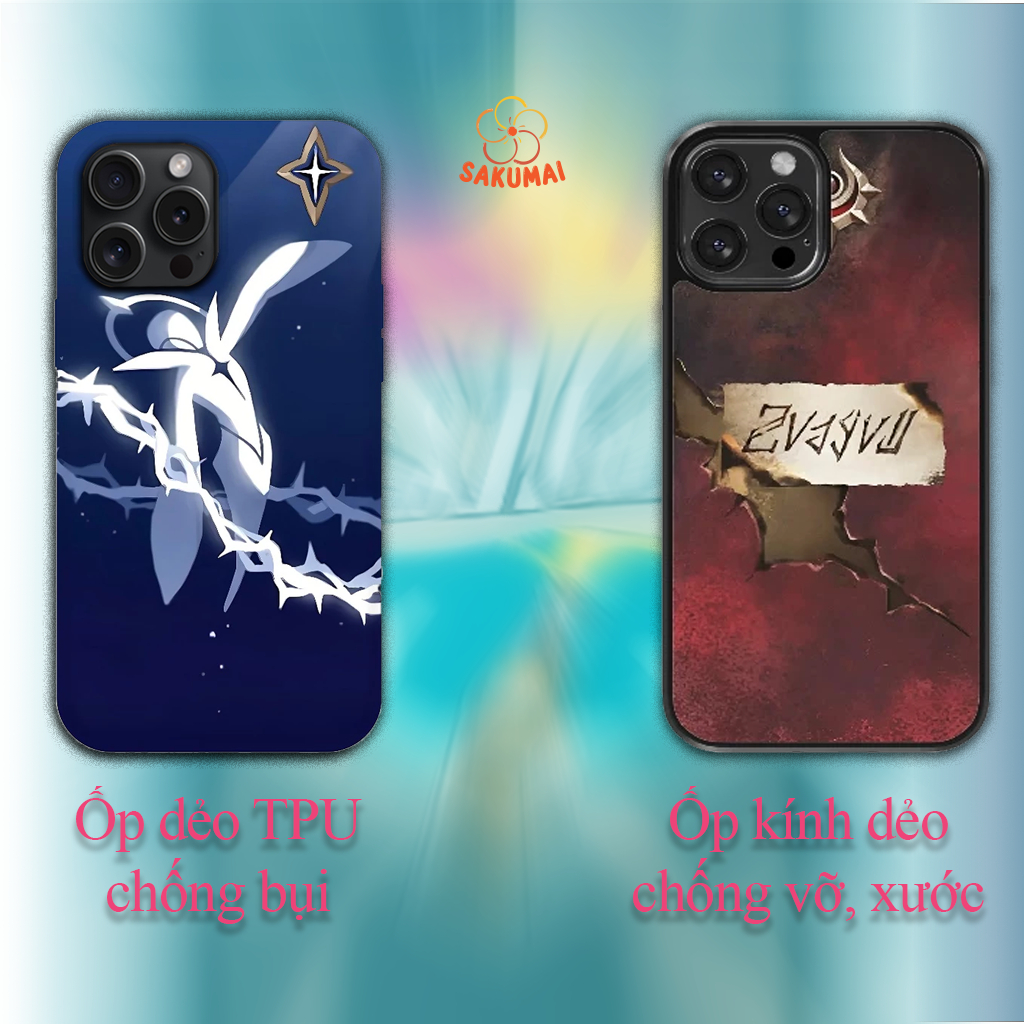 Ốp Điện Thoại, Ốp Lưng Iphone Mẫu 3 Honkai Star Rail Cực Ngầu Kính Cao Cấp,Bảo Vệ Camera XR/11/12/13/14/15/16 - SakuMai