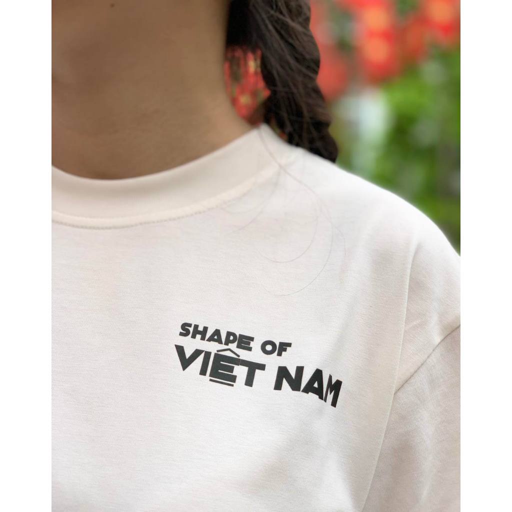 Áo thun Oversize cotton unisex nam nữ Goodore Shape of Vietnam mẫu Hà Giang thoáng mát năng động
