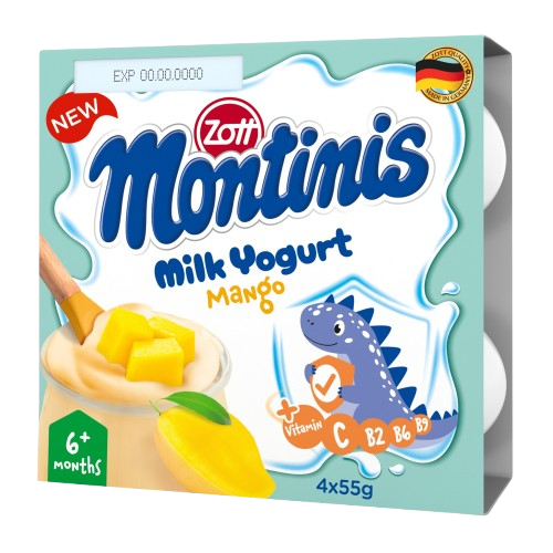Sữa chua Zott Montinis cho bé từ 6m+ lốc 4*55gr