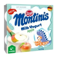 Sữa chua Zott Montinis cho bé từ 6m+ lốc 4*55gr