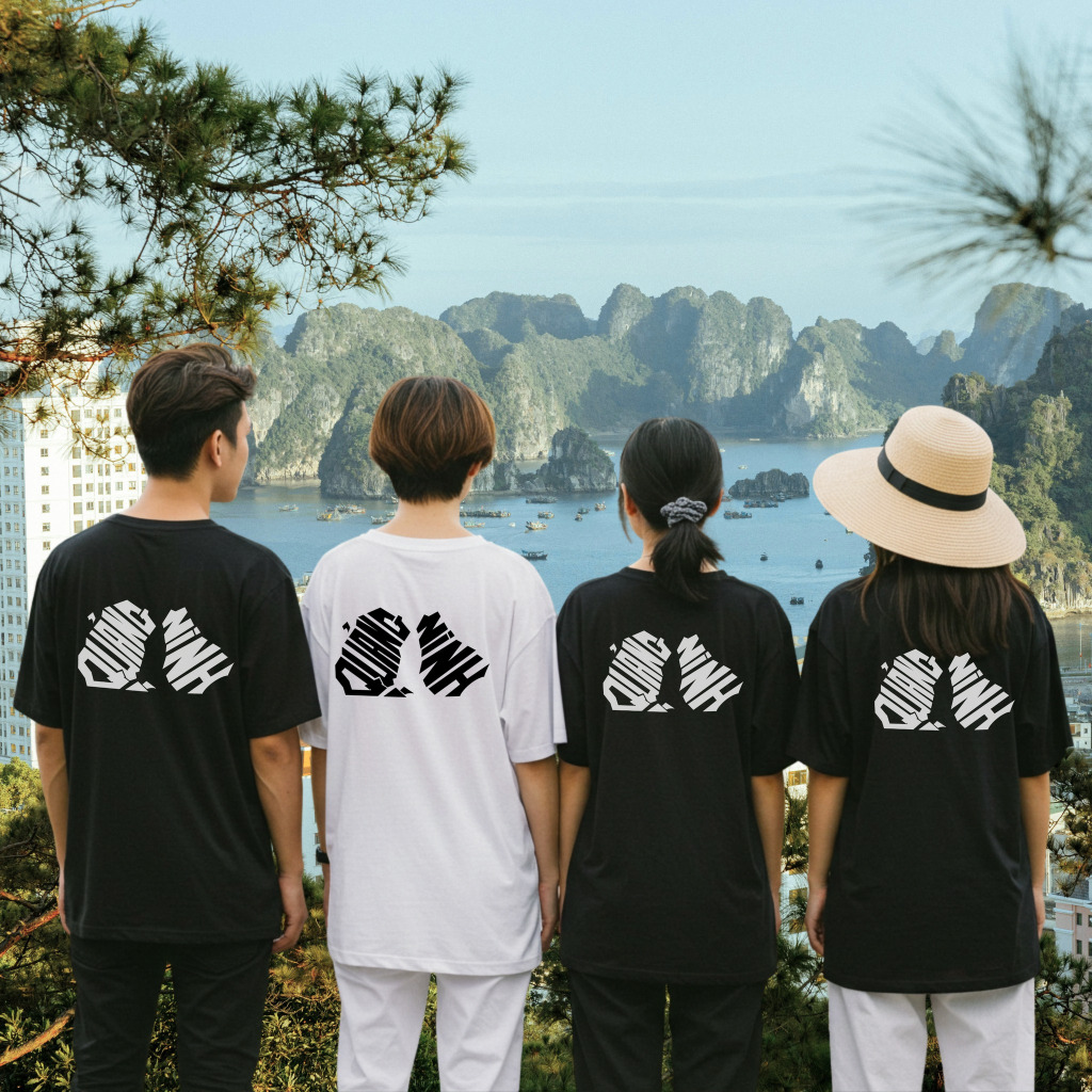 Áo thun Oversize cotton unisex nam nữ Goodore Shape of Vietnam mẫu Quảng Ninh thoáng mát năng động
