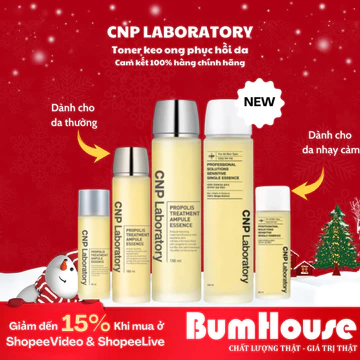 (Toner) Nước dưỡng keo ong phục hồi da CNP Laboratory Propolis Treatment Ampule Essence 50ml/100ml /150ml (Nobox)