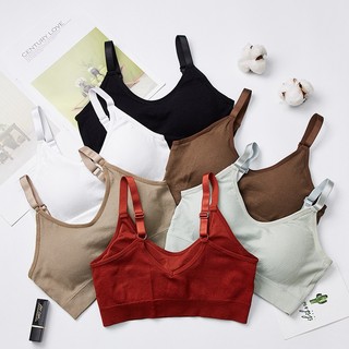 Combo 3 Áo Bra Nữ 2 Dây Mút Mỏng Điều Chỉnh Ngắn Dài, Áo Lót Nữ Mềm Thoáng Mát B-1182