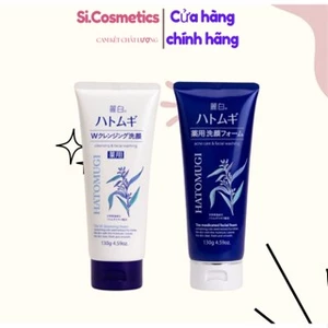 Sữa Rửa Mặt Ý Dĩ Hatomugi Moisturizing & Facial Washing Nhật Bản Trắng Da Dưỡng Ẩm 130g