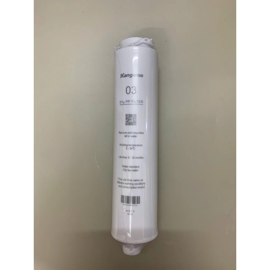 Bộ 3 lõi lọc thô Kangaroo 400HU chính hãng dùng cho các máy lọc nước KG400HU, KG400US, KG400HD,...