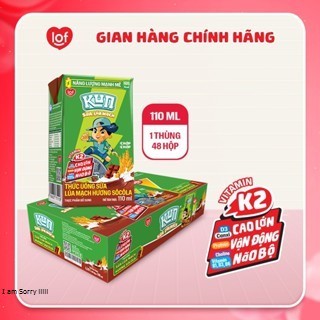 Sữa lúa mạch KUN vị socola thùng 48 hộp x 110ml | Shopee Việt Nam