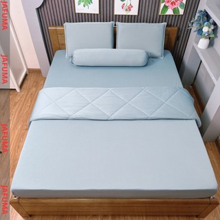 Bộ chăn ga gối 5 món thun lạnh JAFUMA cao cấp bo chun cho nệm dưới 30cm| combo 5 món drap giường
