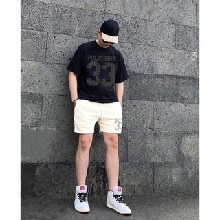 Bộ Thể Thao Áo Đen Quần Trắng POLK HIGH 33 Sành Điệu,Chất Liệu Cotton Mềm Mịn Thấm Hút Mồ Hôi Cực Tốt Siêu Thoáng Mát