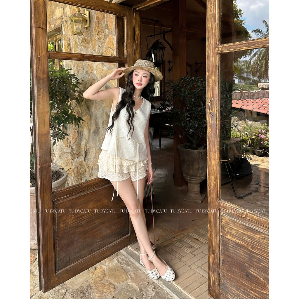 Ảnh TUBYCATU | Donna Ruffle Lace Skirt nhiều màu 4