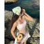 2Soonsumff Bộ bikini 2 mảnh họa tiết hoa nhí hai dây sexy bộ đồ bơi đi biển cho nữ