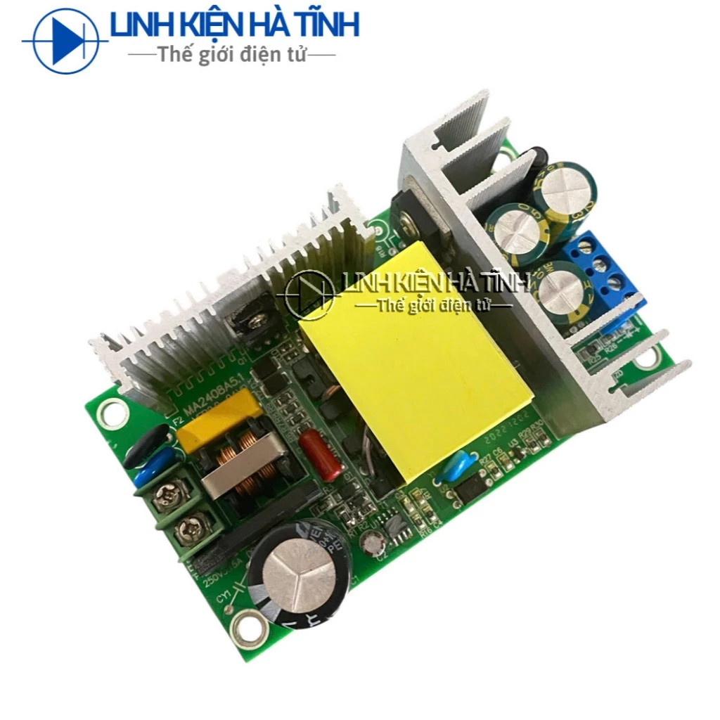 Mạch nguồn 24V10A nguồn 24V 10A điện áp vào AC90-220V kích thước 115x67x30mm